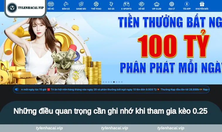 keo 0 25 4 Những điều quan trọng cần ghi nhớ khi tham gia kèo 0.25